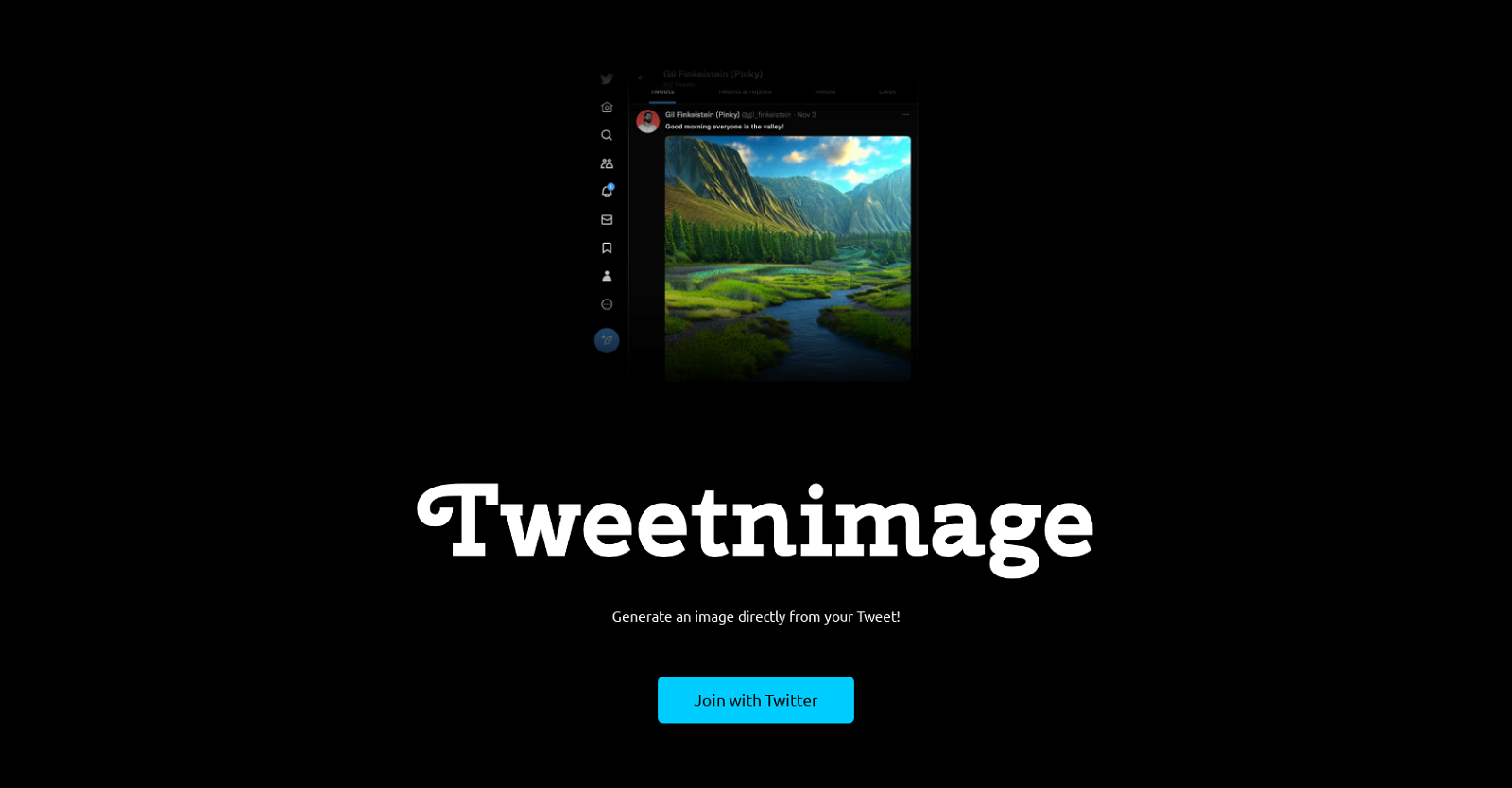 Tweetnimage website