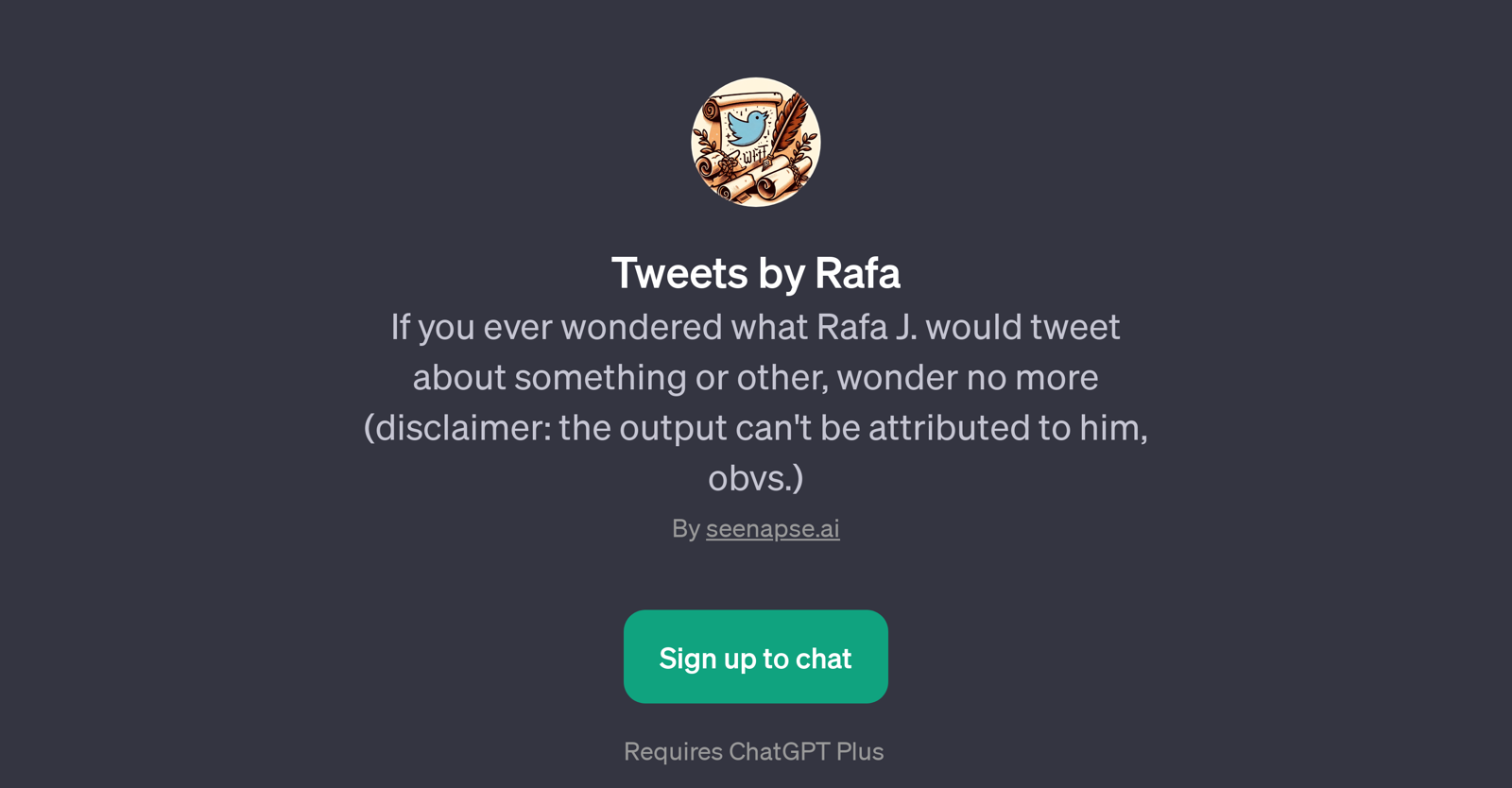Tweets by Rafa website