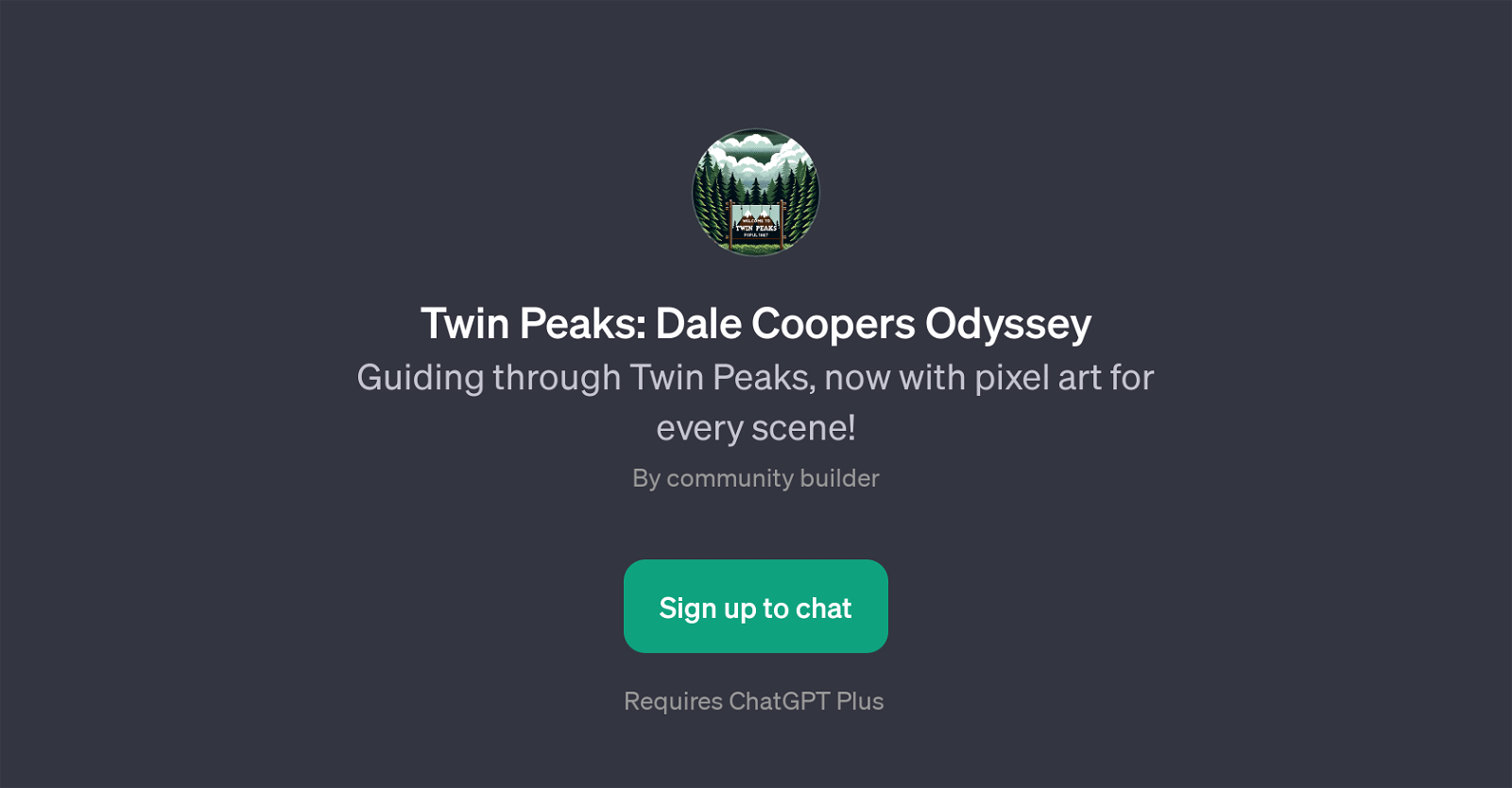 Twin Peaks: Dale Coopers Odyssey website