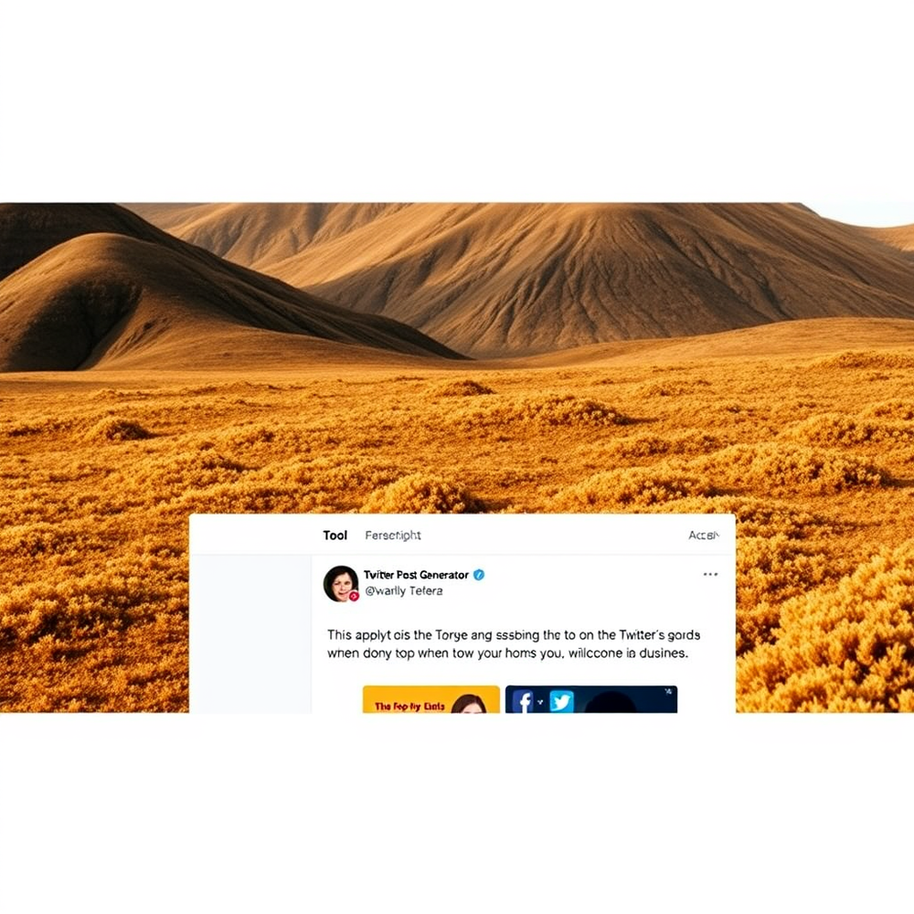 Twitter Post Generator website
