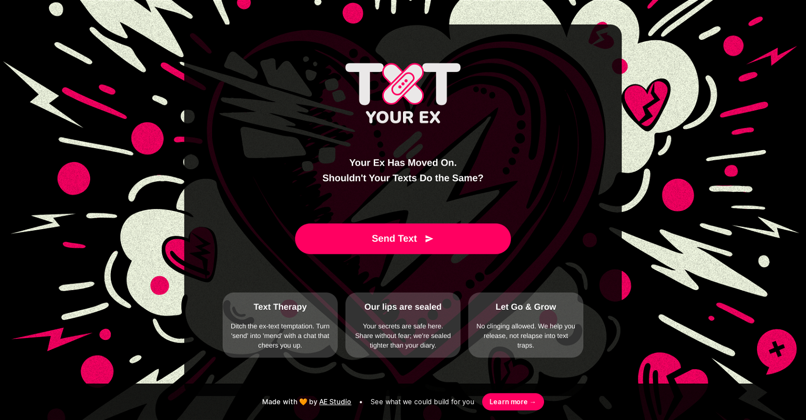 Txt Your Ex website