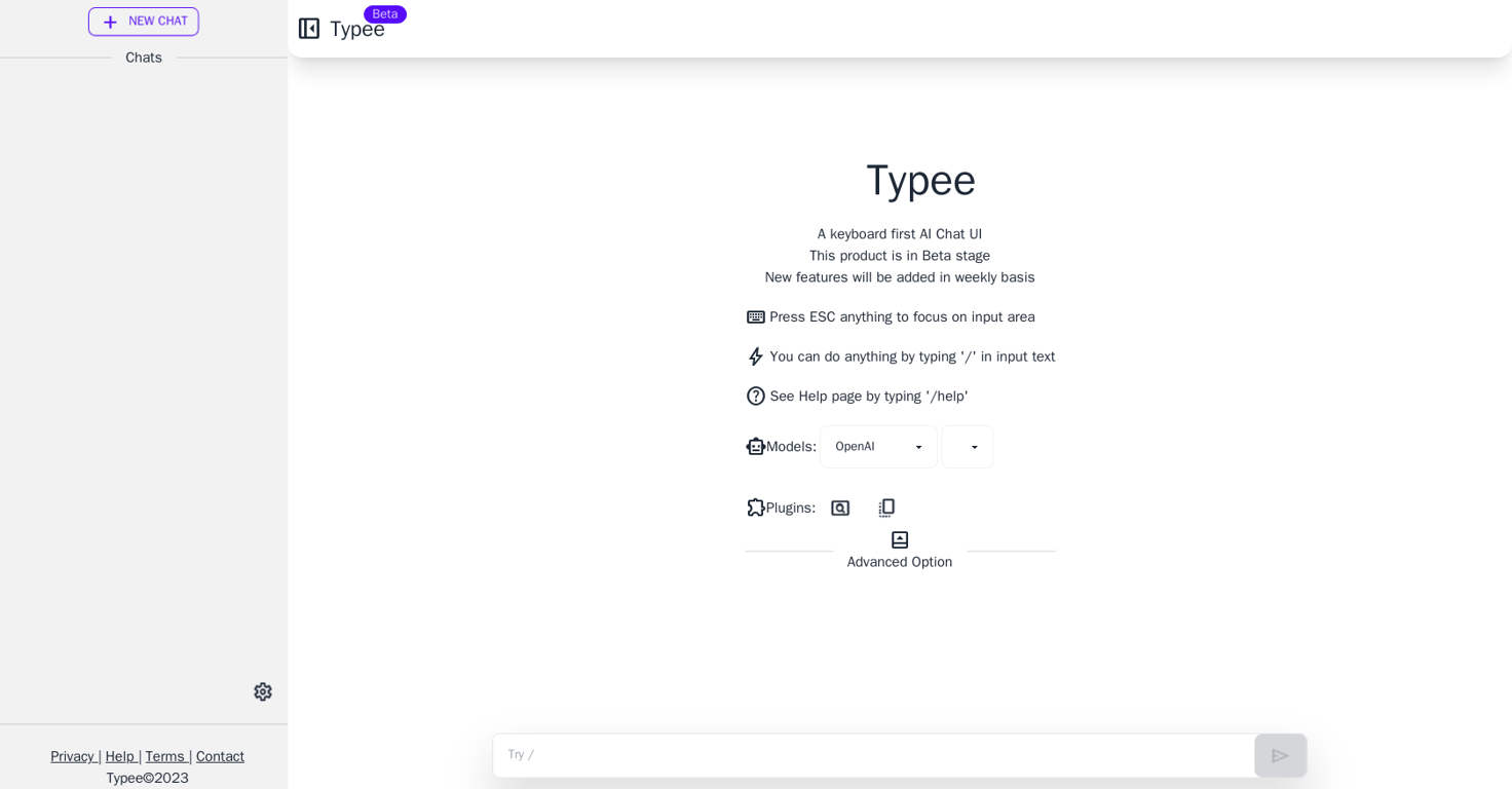 Typee Chat website