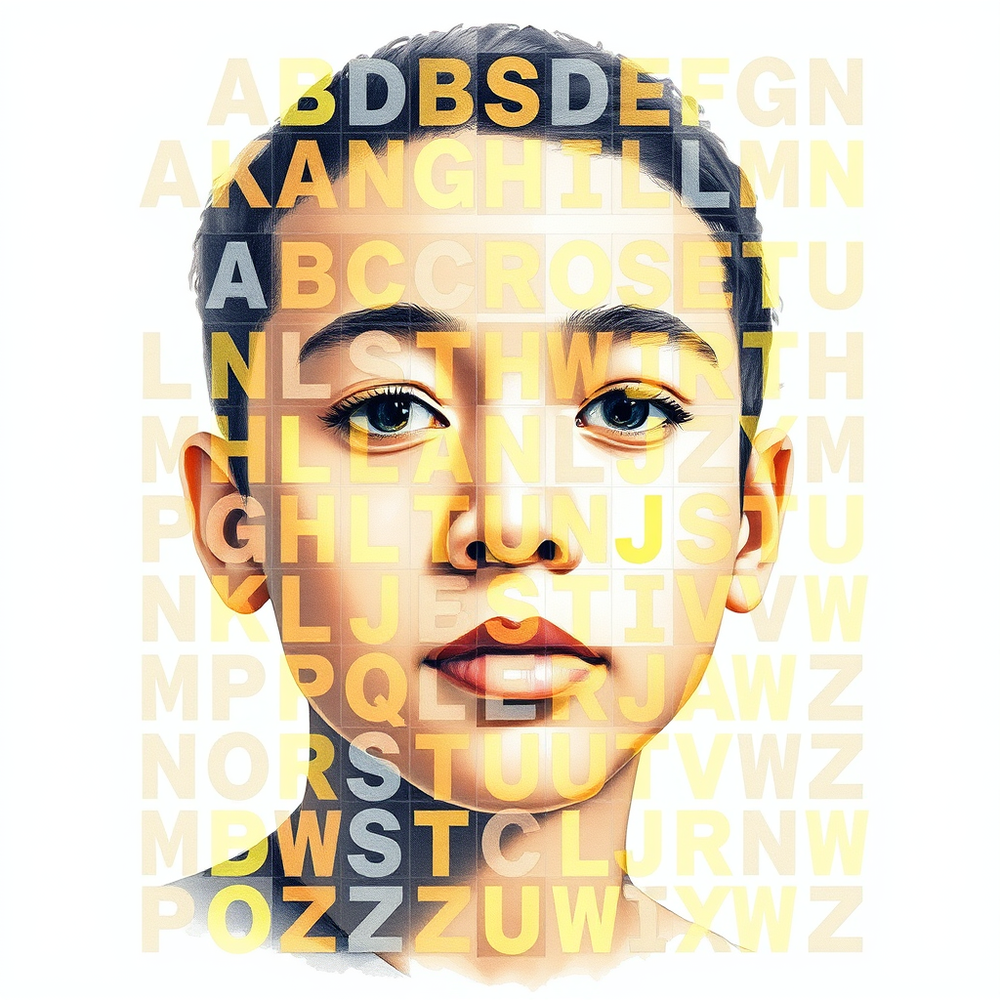 Typographic Harmony: A Watercolor Alphabet Mosaic website