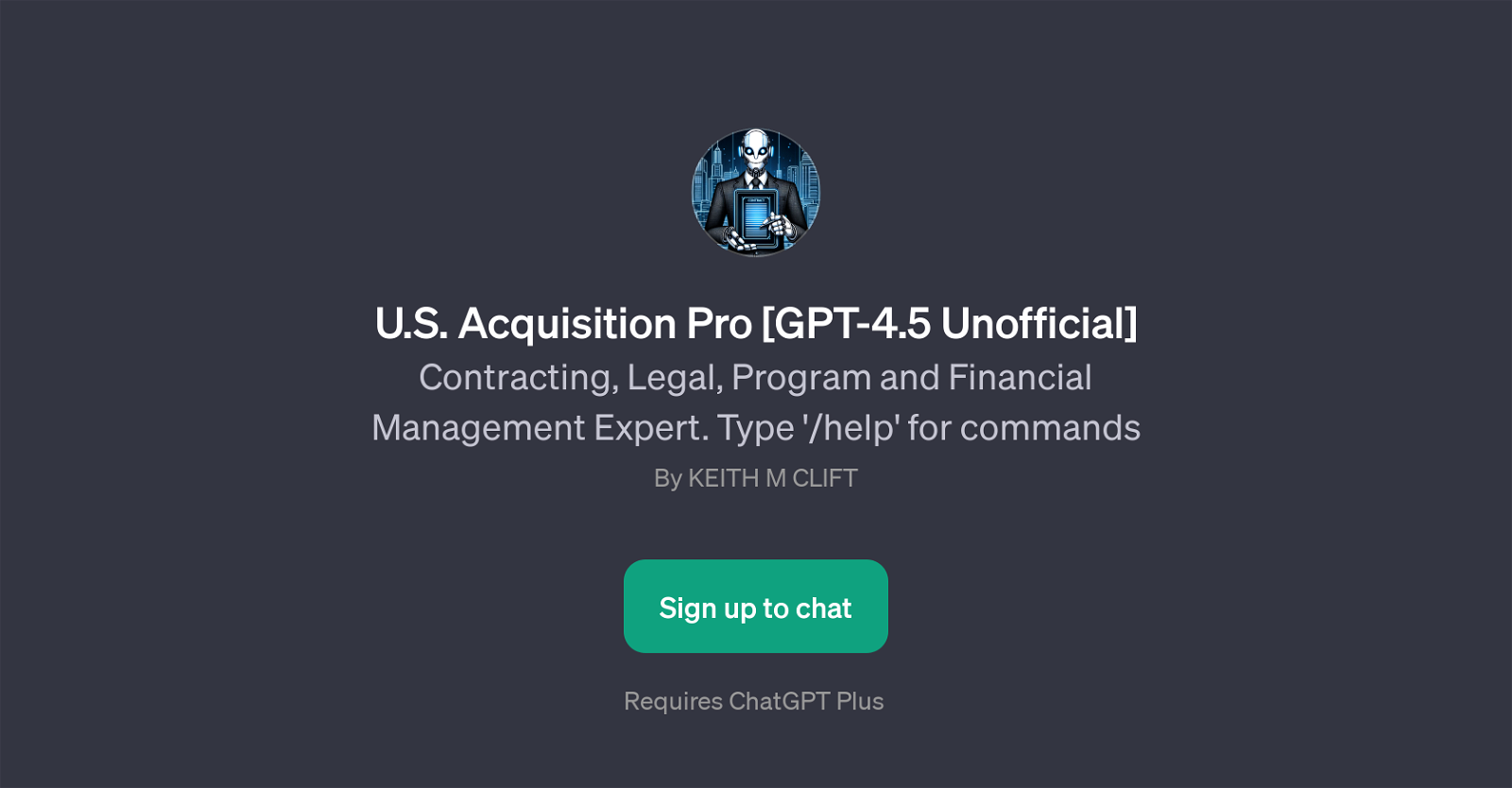 U.S. Acquisition Pro [GPT-4.5 Unofficial] website
