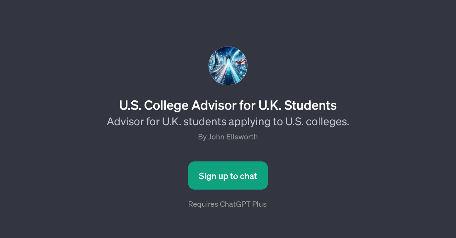 U.S. College Advisor for U.K. Students website