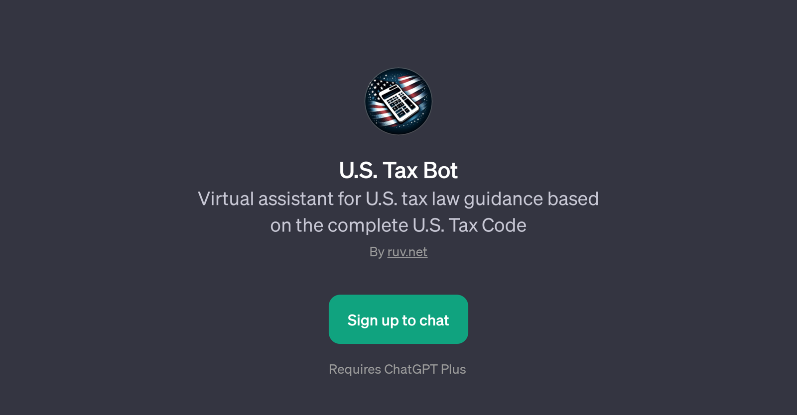 U.S. Tax Bot website
