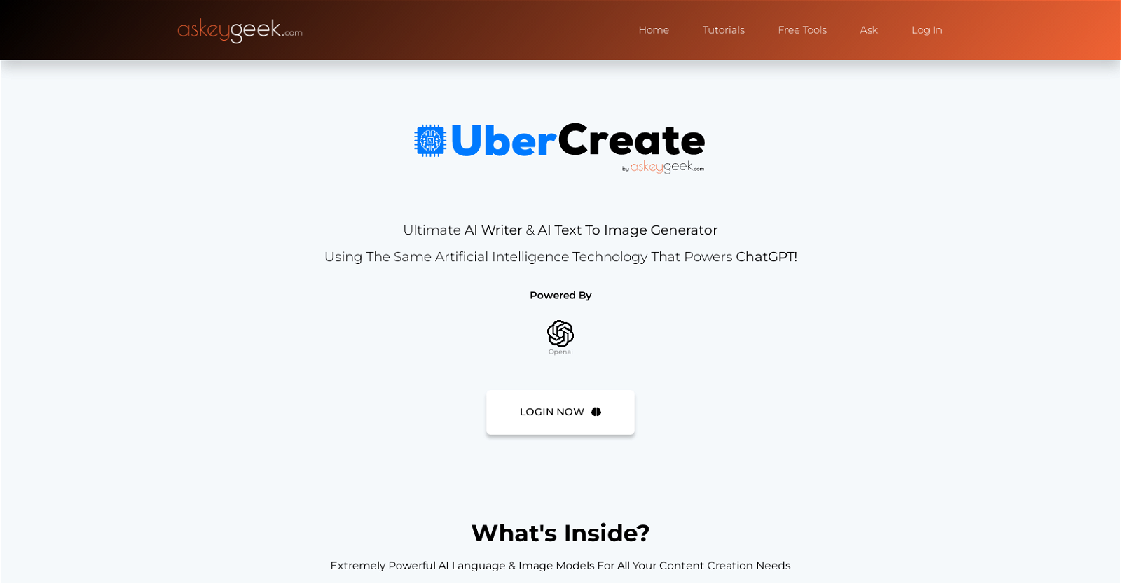 UberCreate website
