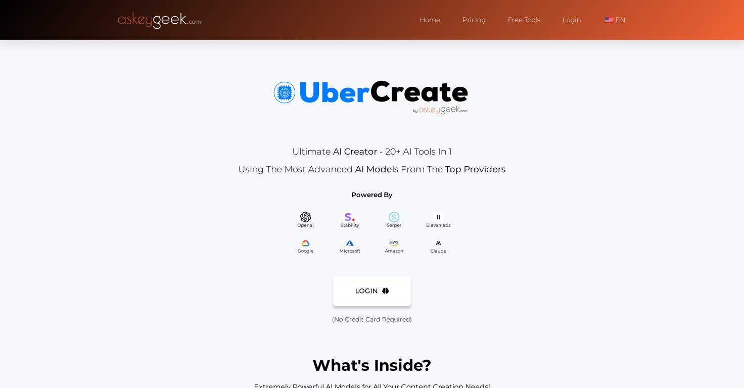 UberCreate website