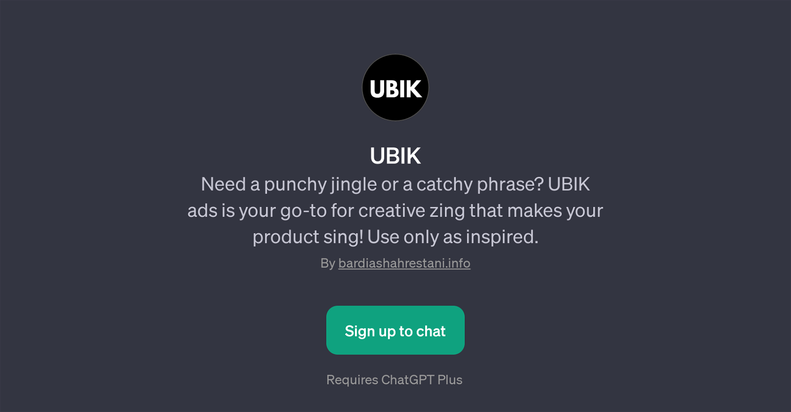UBIK website