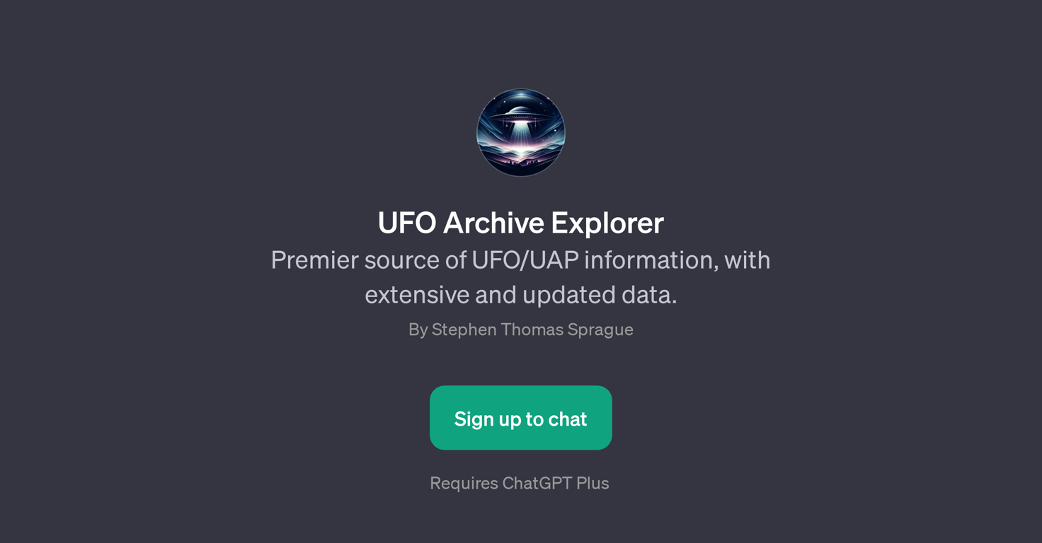 UFO Archive Explorer website