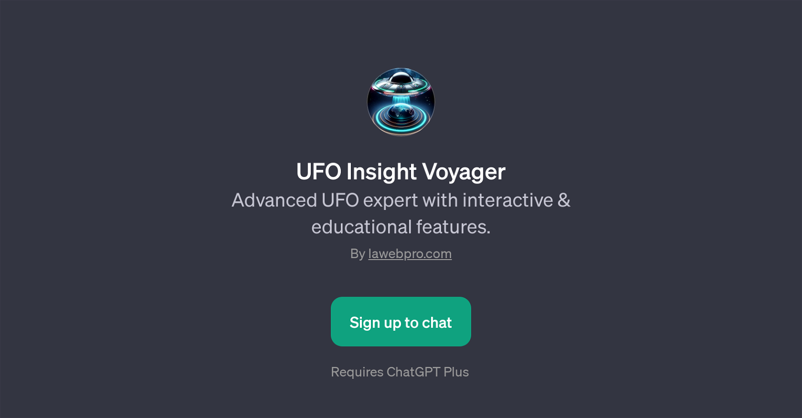 UFO Insight Voyager website