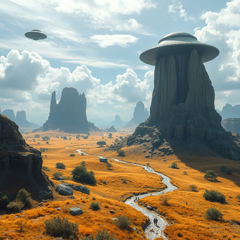 ufo landscape idea gener website