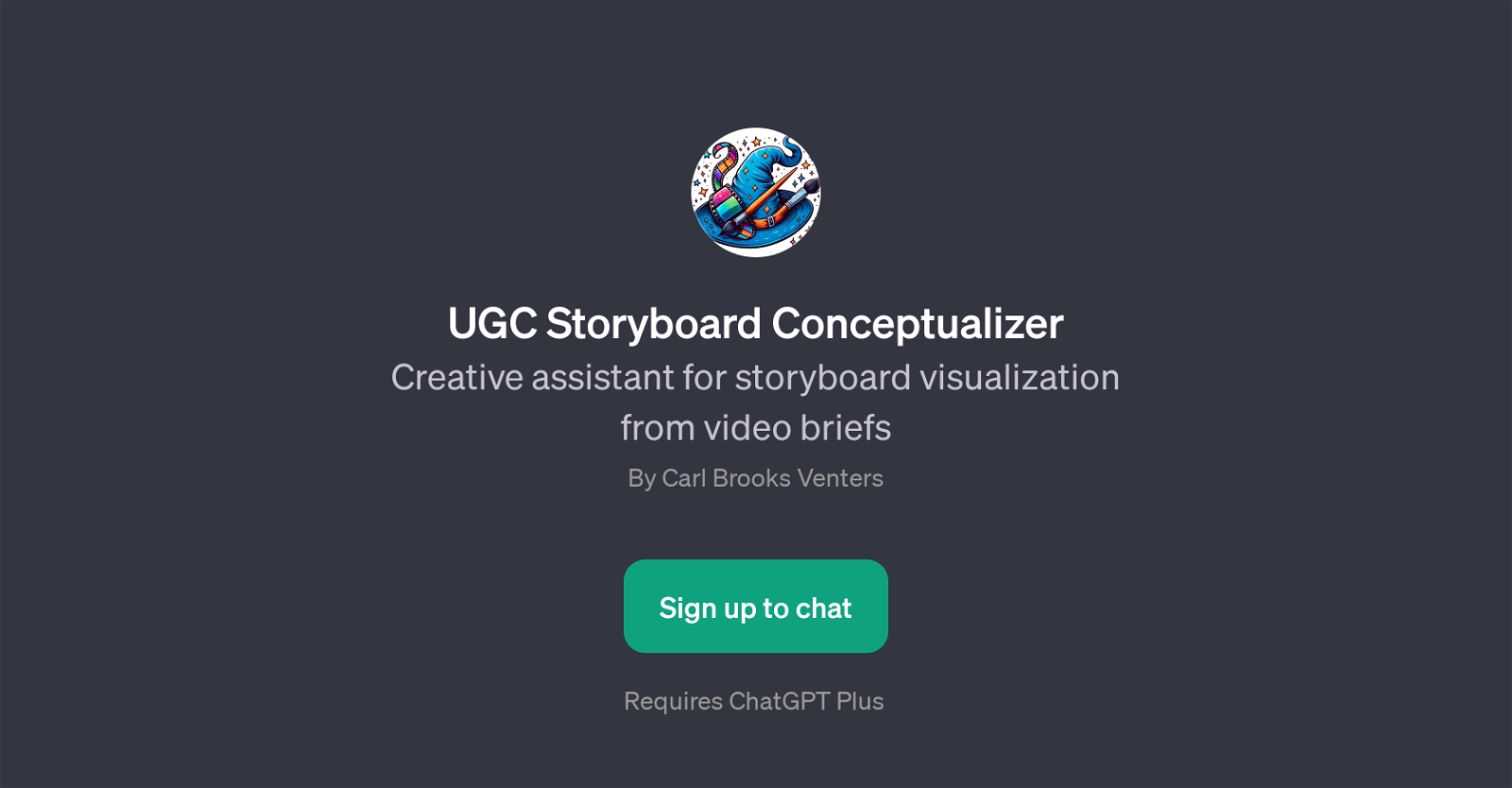 UGC Storyboard Conceptualizer website