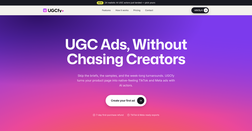 UGCfy website