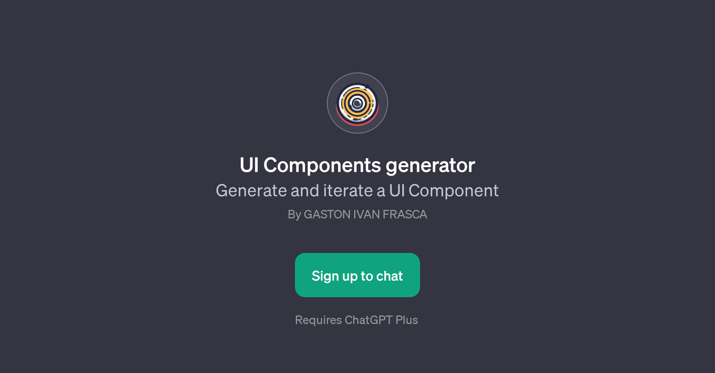 UI Components Generator website