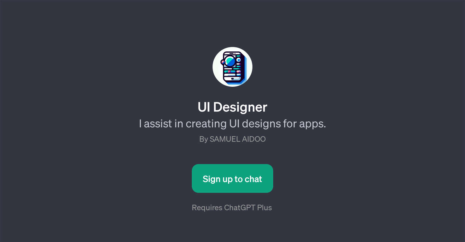 UI Designer website