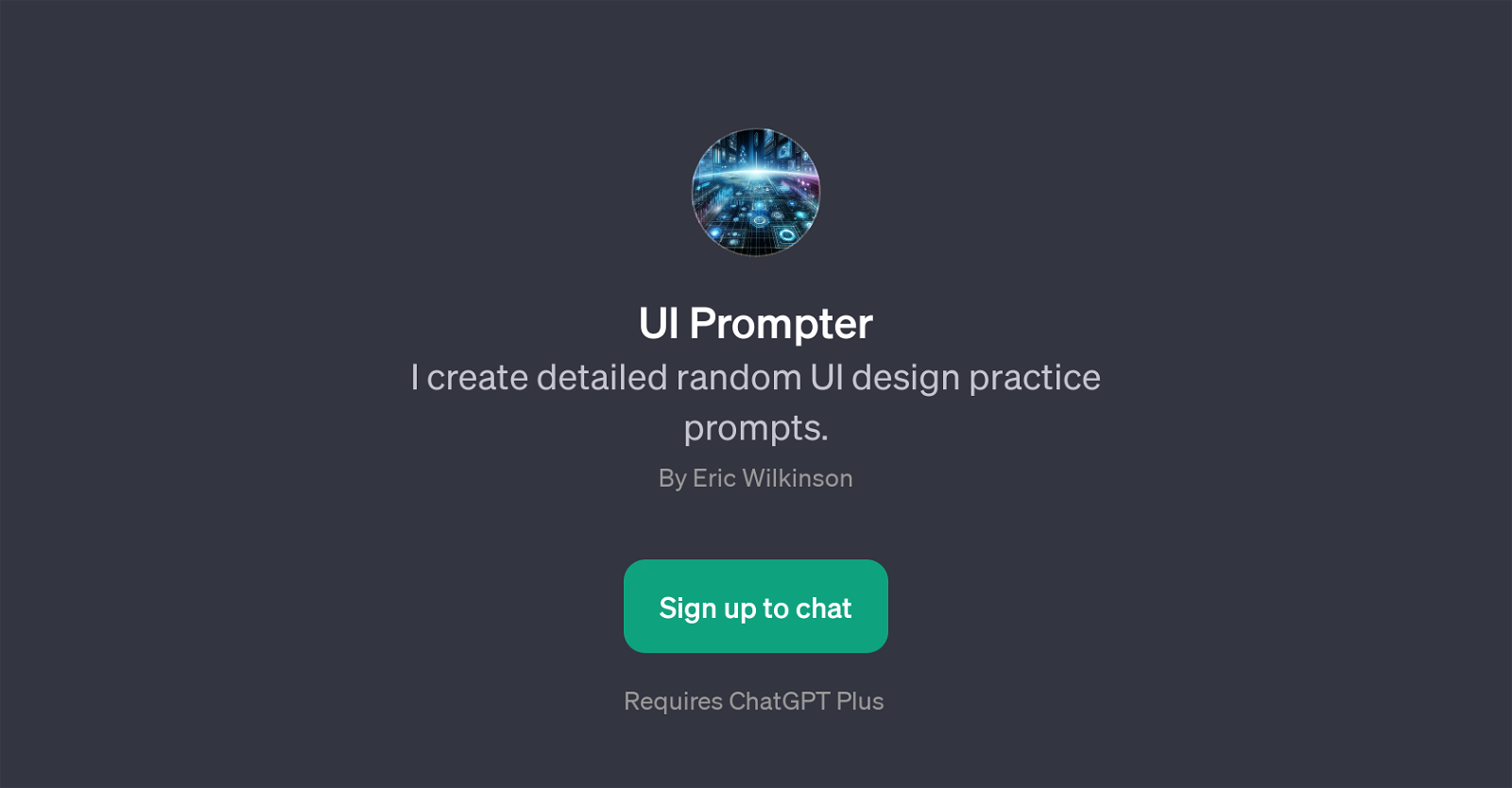 UI Prompter website