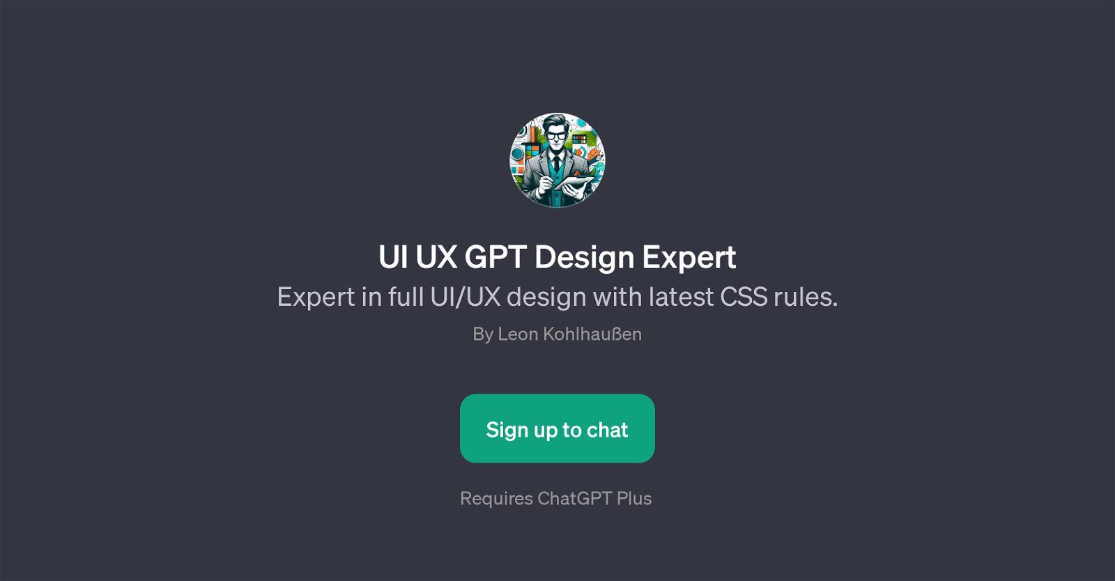 UI UX GPT Design Expert website