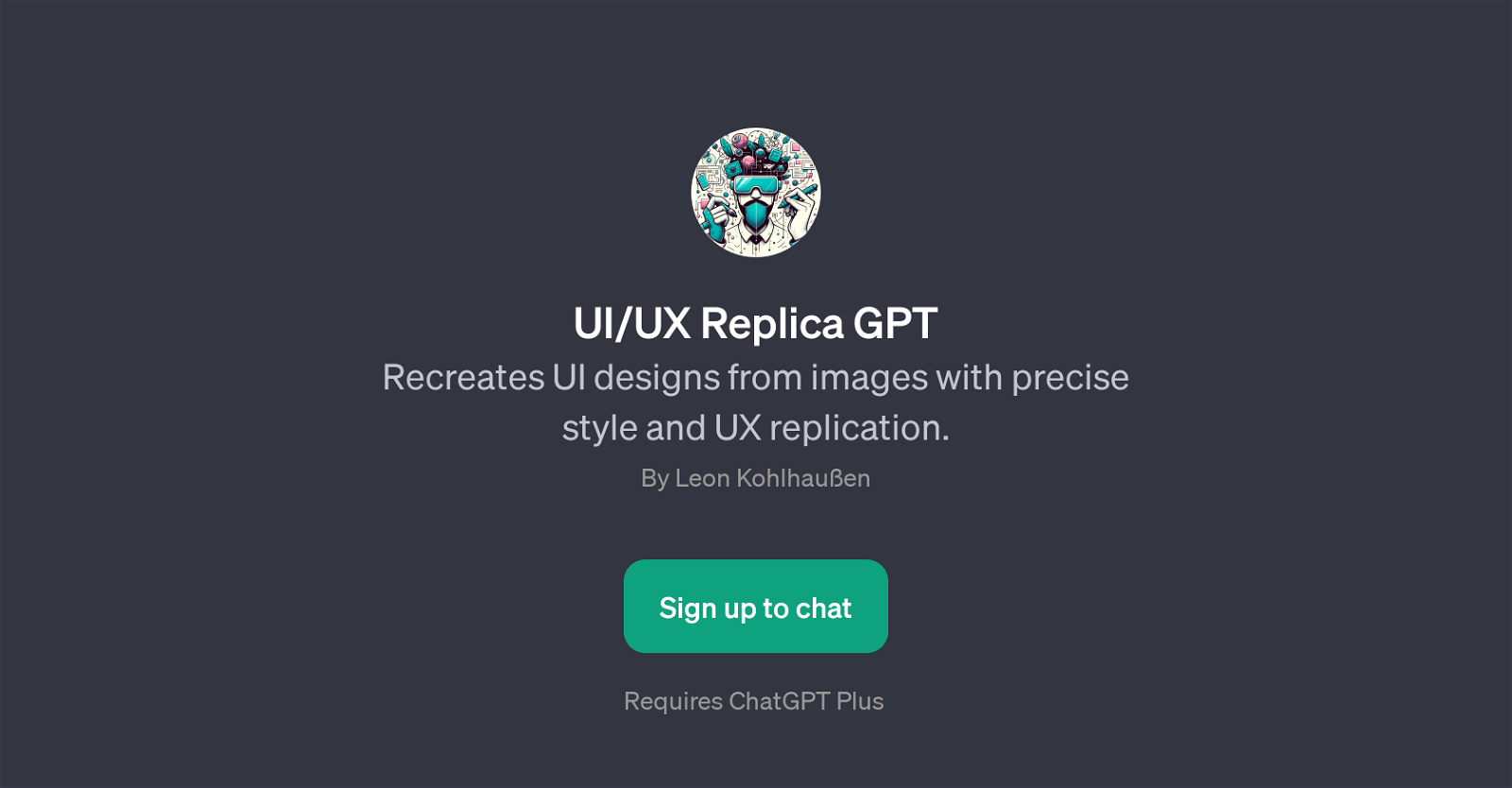 UI/UX Replica GPT website