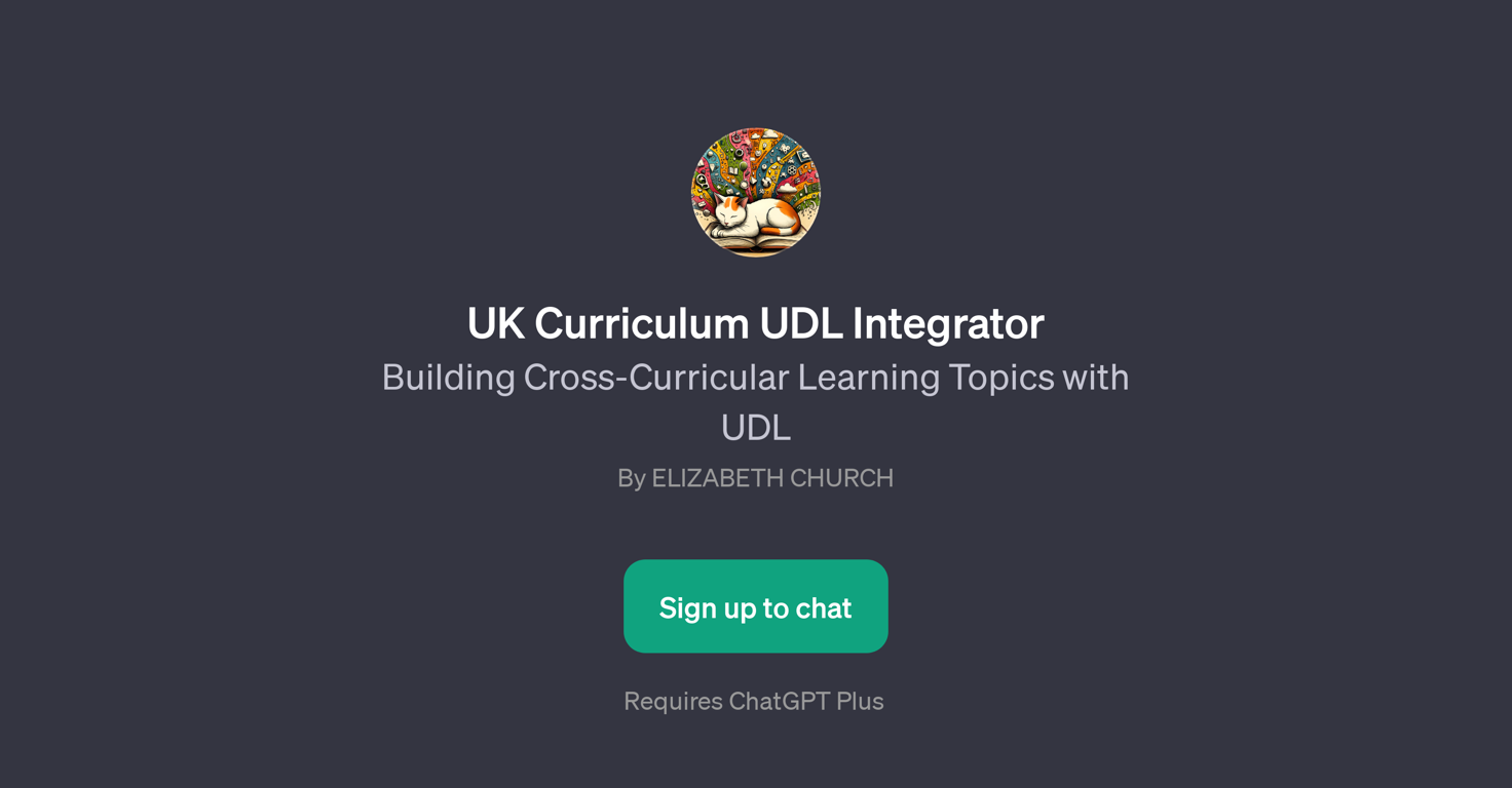 UK Curriculum UDL Integrator website