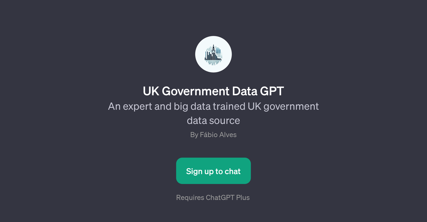 UK Government Data GPT website