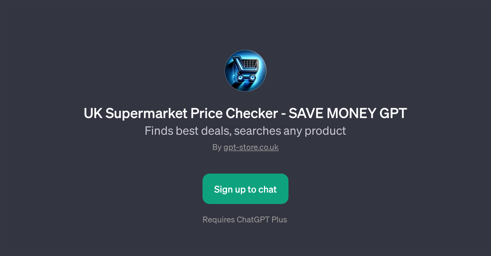 UK Supermarket Price Checker - SAVE MONEY GPT website
