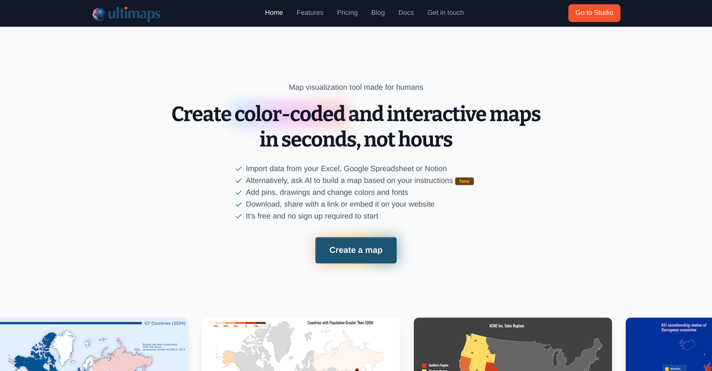 Ultimaps website