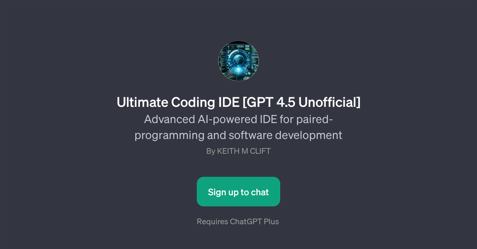 Ultimate Coding IDE [GPT 4.5 Unofficial] website