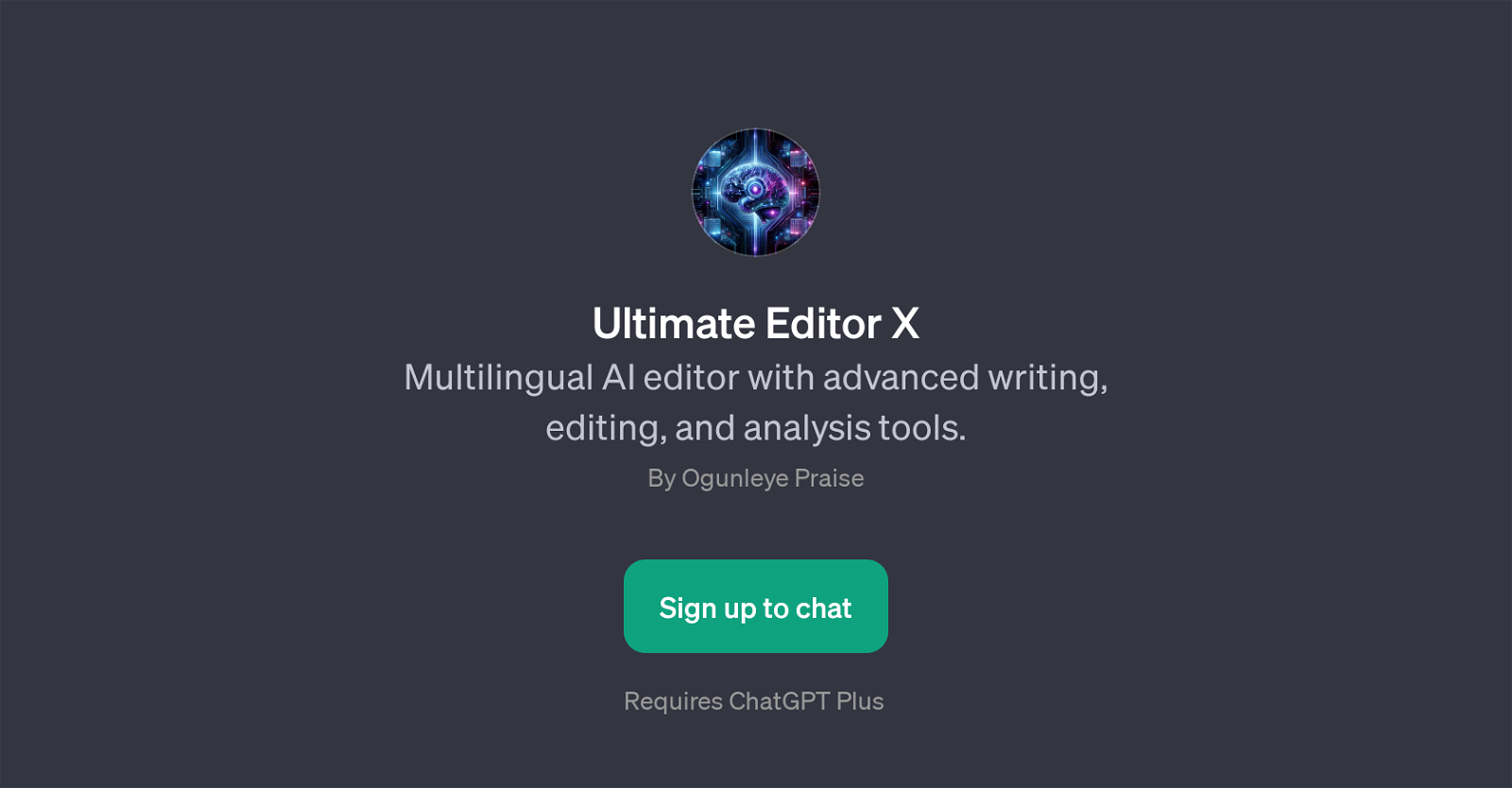 Ultimate Editor X website