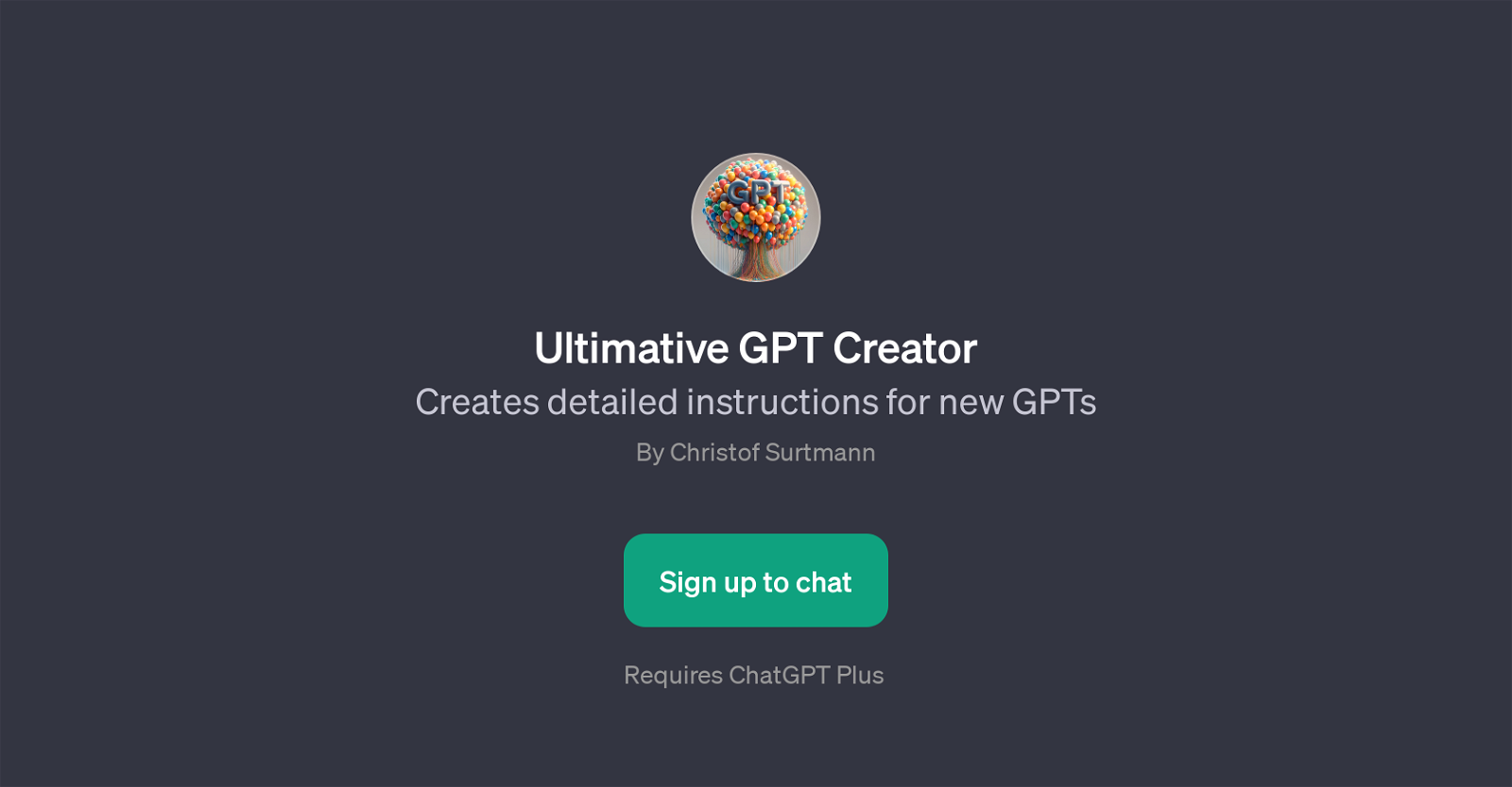 Ultimative GPT Creator website