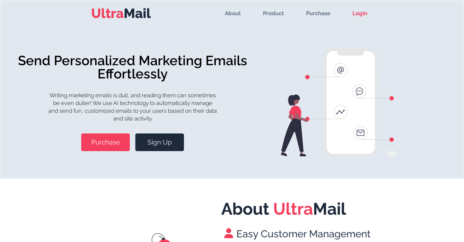Ultramail website