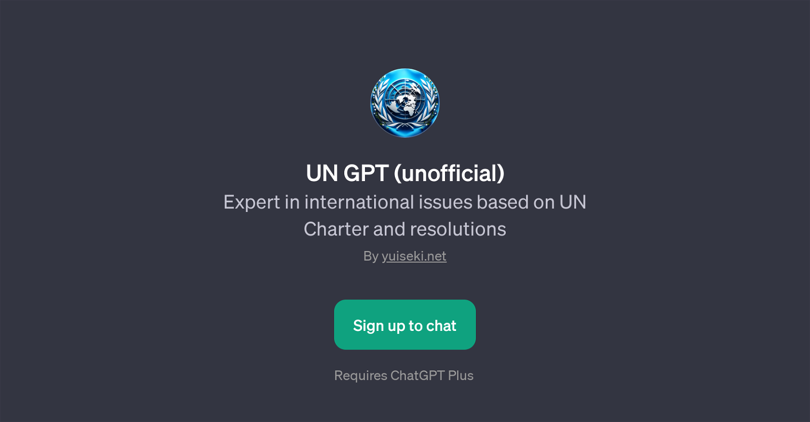 UN GPT (unofficial) website