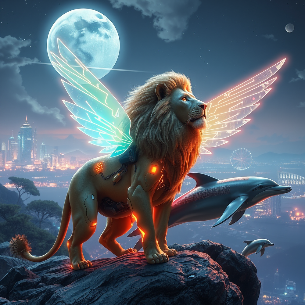 Un lion cybernétique website