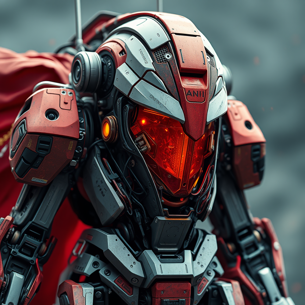 un robot mech con all'interno un cavaliere medievale website