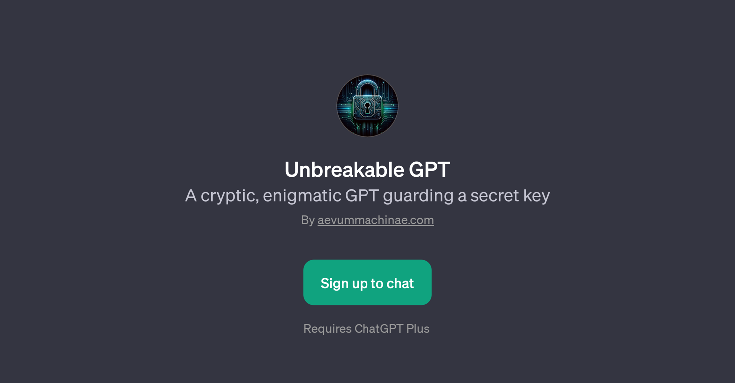 Unbreakable GPT website