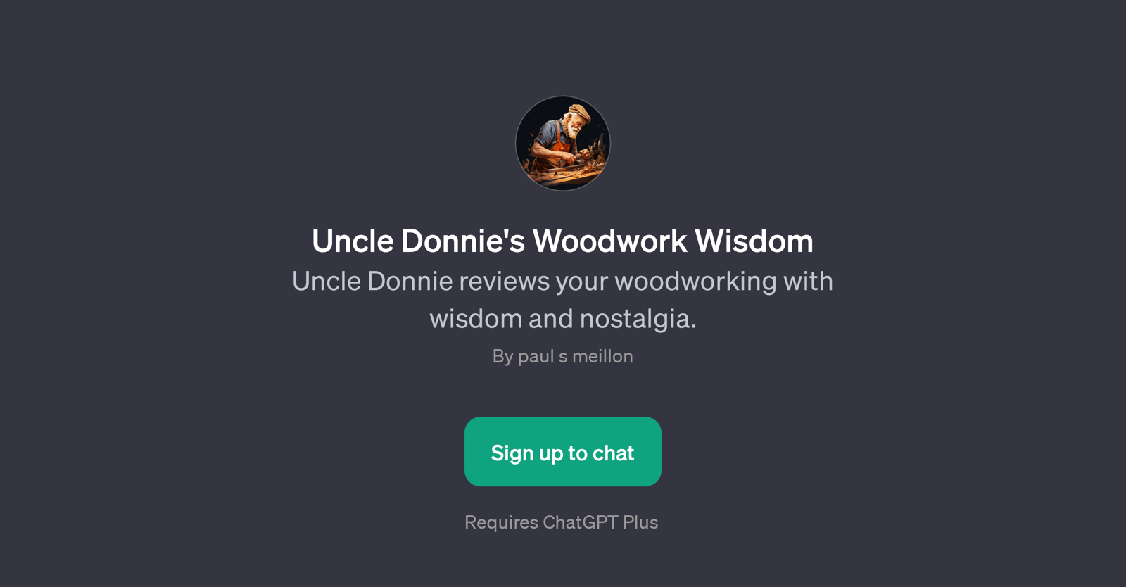 Uncle Donnie's Woodwork Wisdom website
