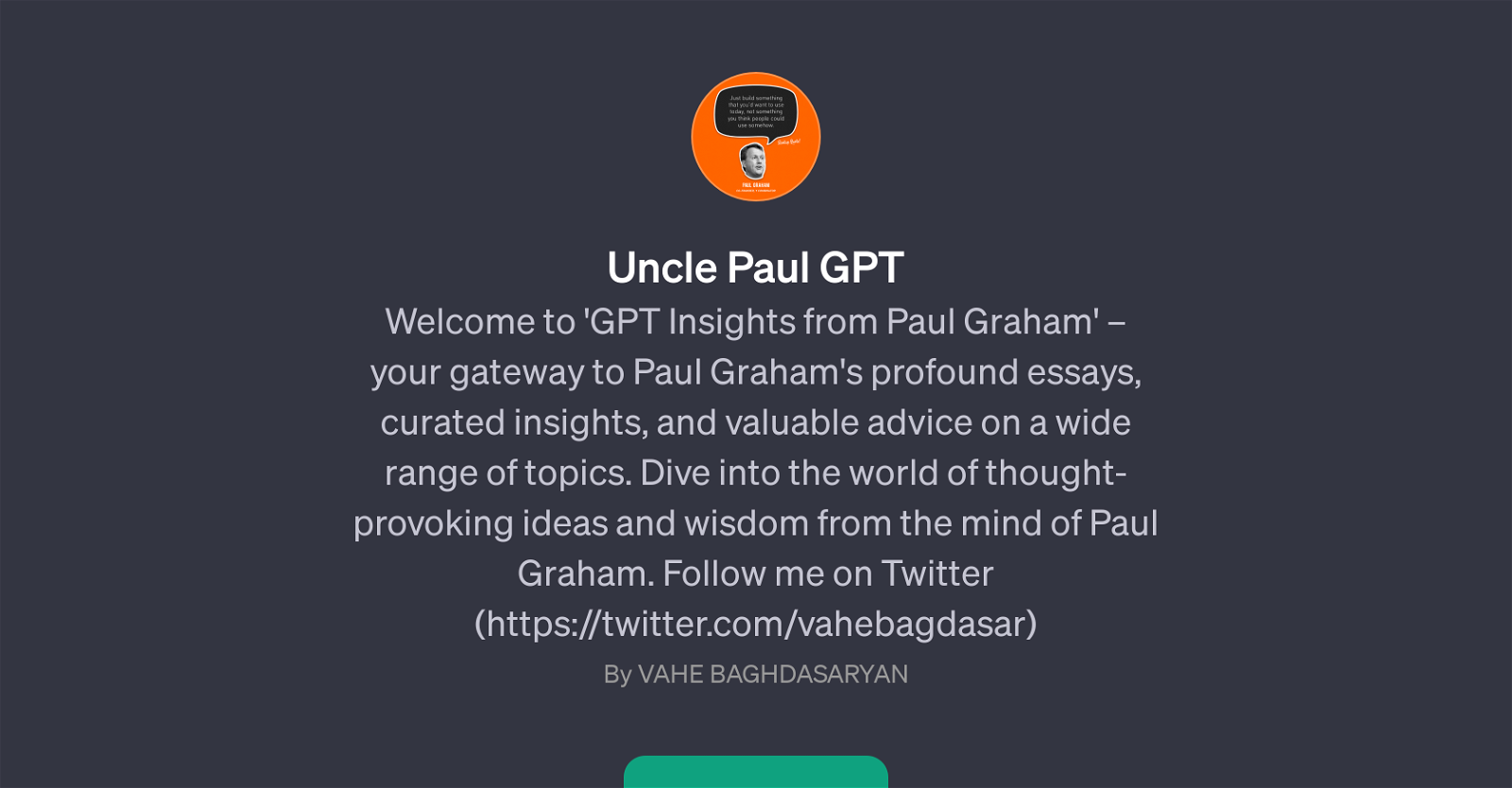 Uncle Paul GPT website