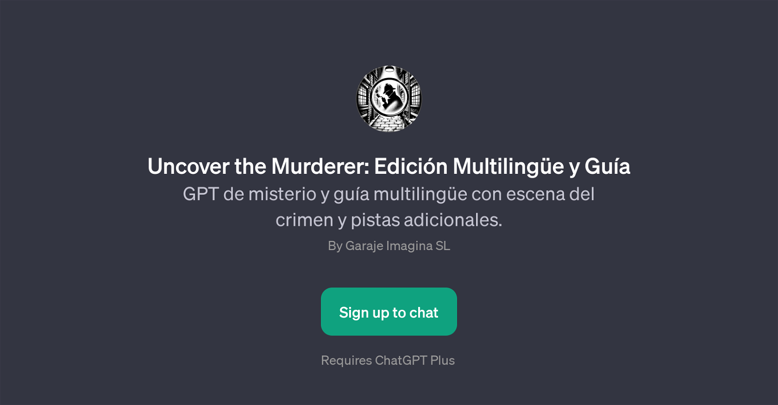 Uncover the Murderer: Edicin Multilinge y Gua website