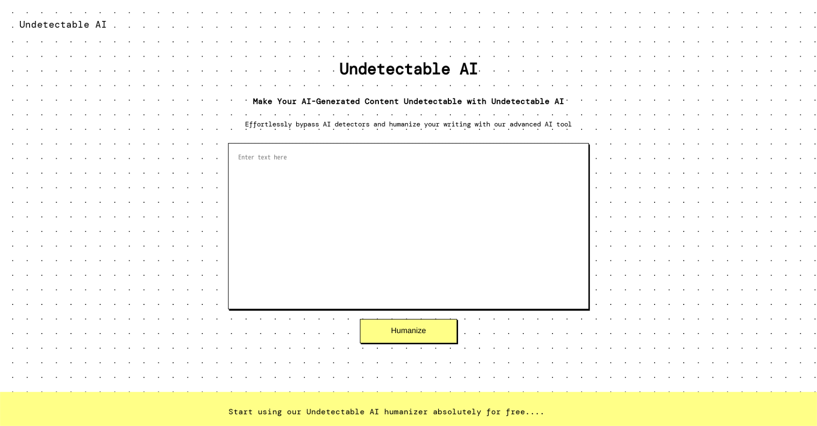 Undetectable AI Pro website