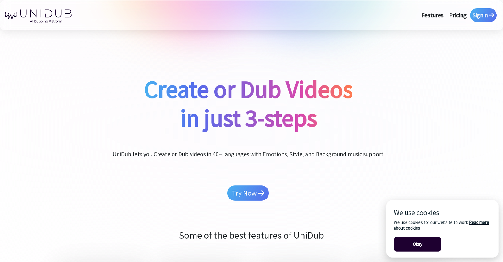 UniDub website