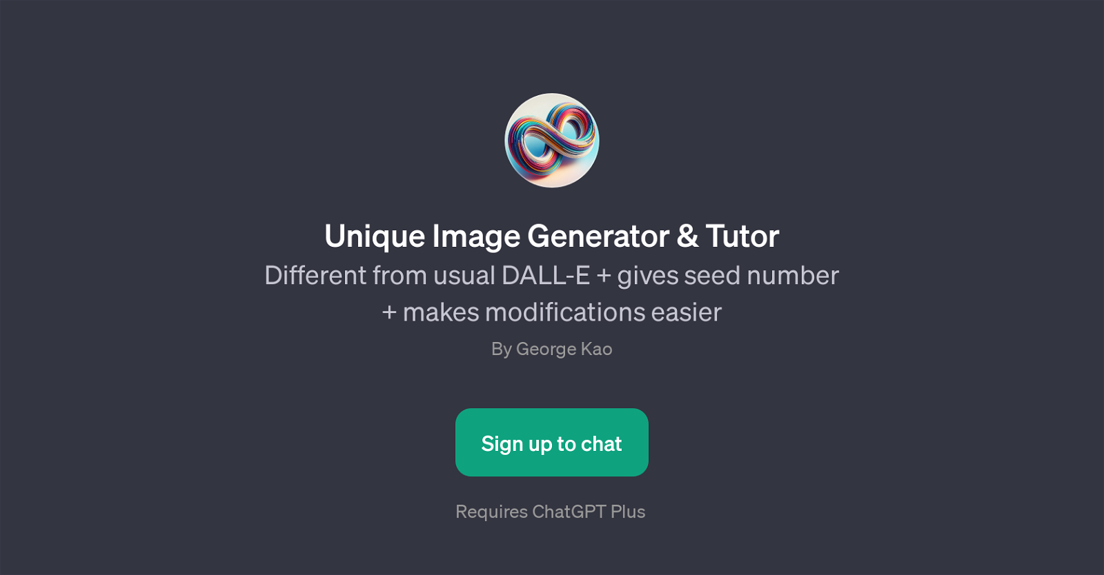 Unique Image Generator & Tutor website