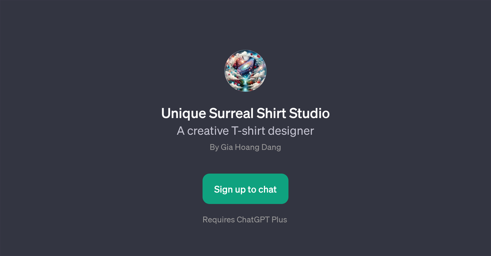 Unique Surreal Shirt Studio website