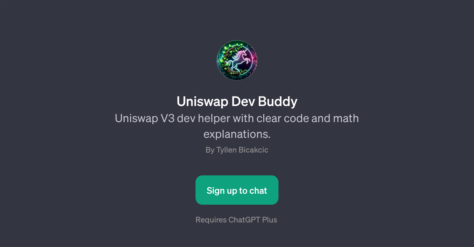 Uniswap Dev Buddy website