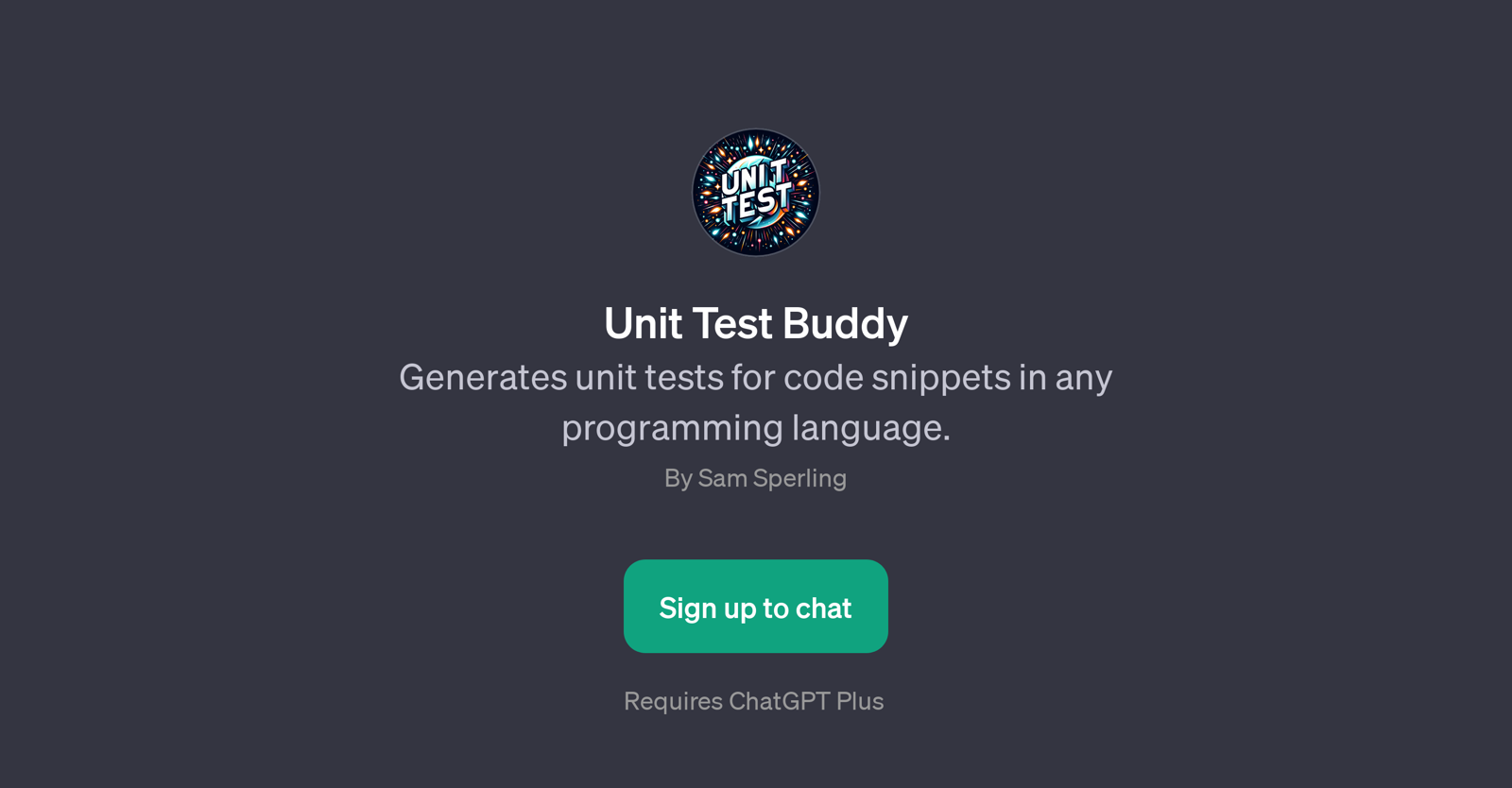 Unit Test Buddy website