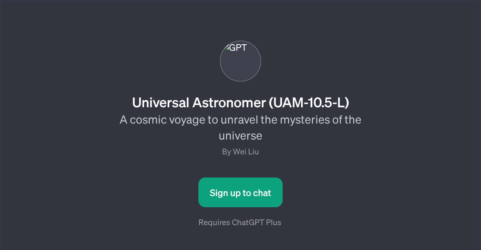 Universal Astronomer (UAM-10.5-L) website