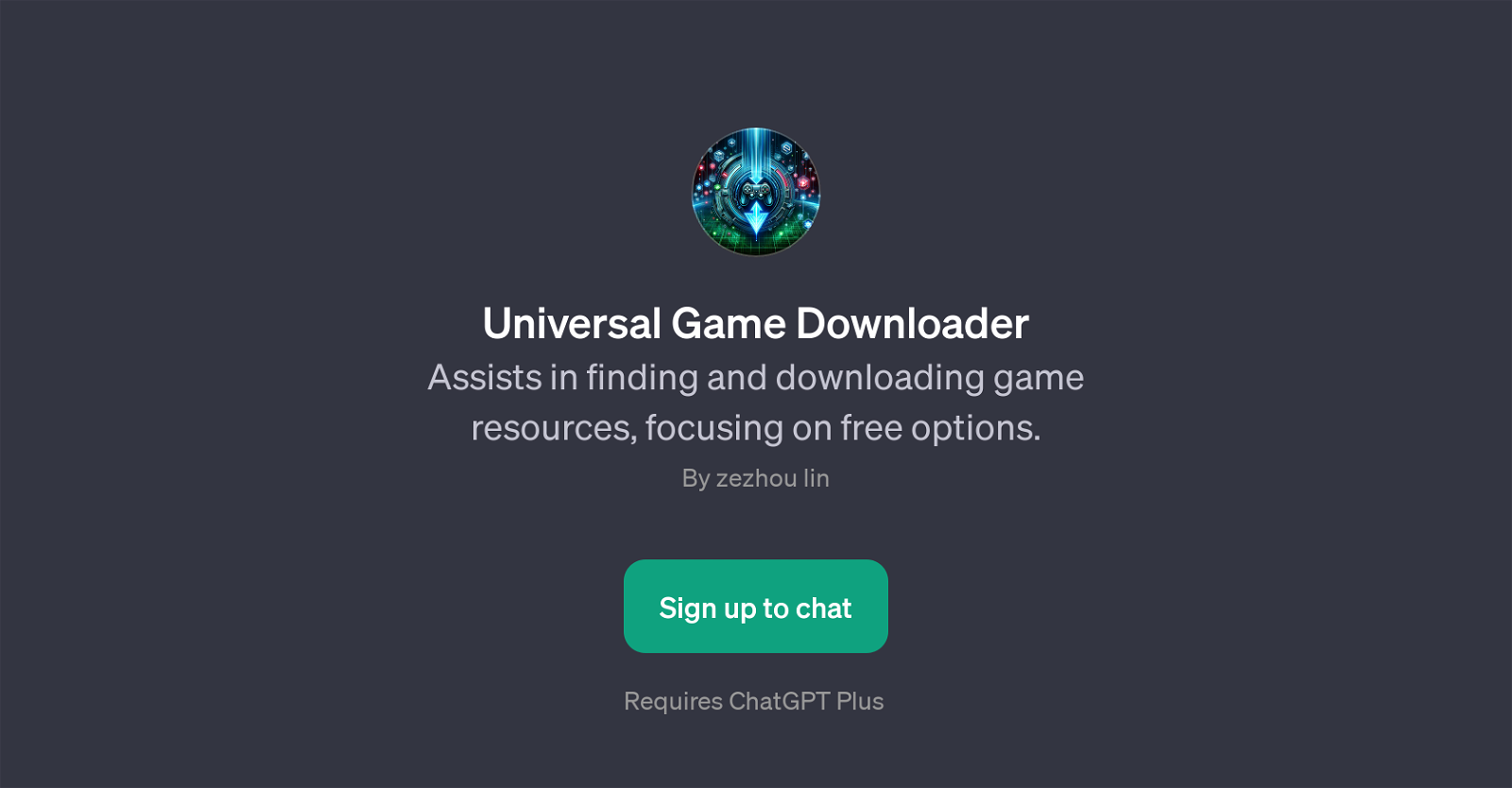 Universal Game Downloader website