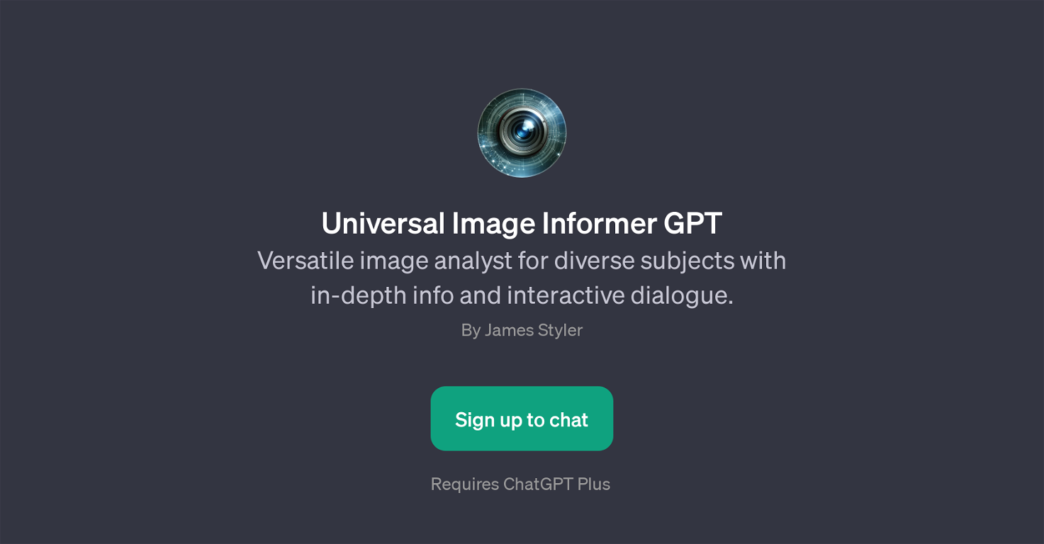 Universal Image Informer GPT website