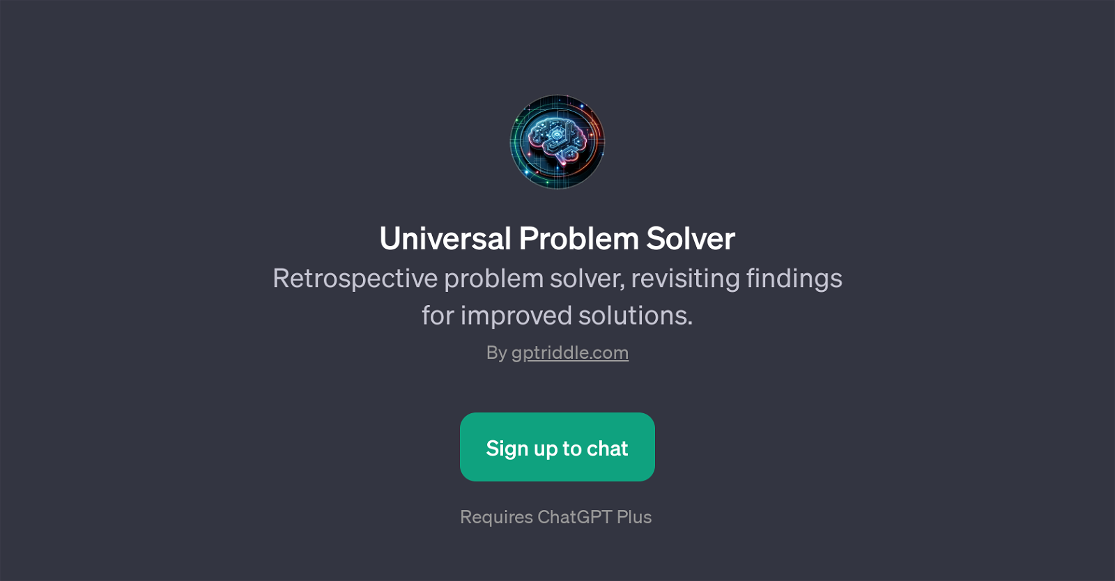 Universal Problem Solver website