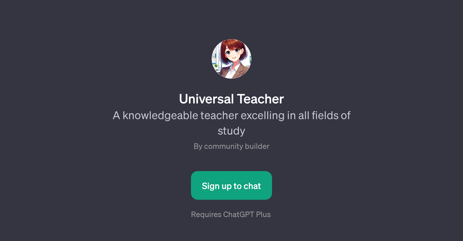 Universal Teacher website