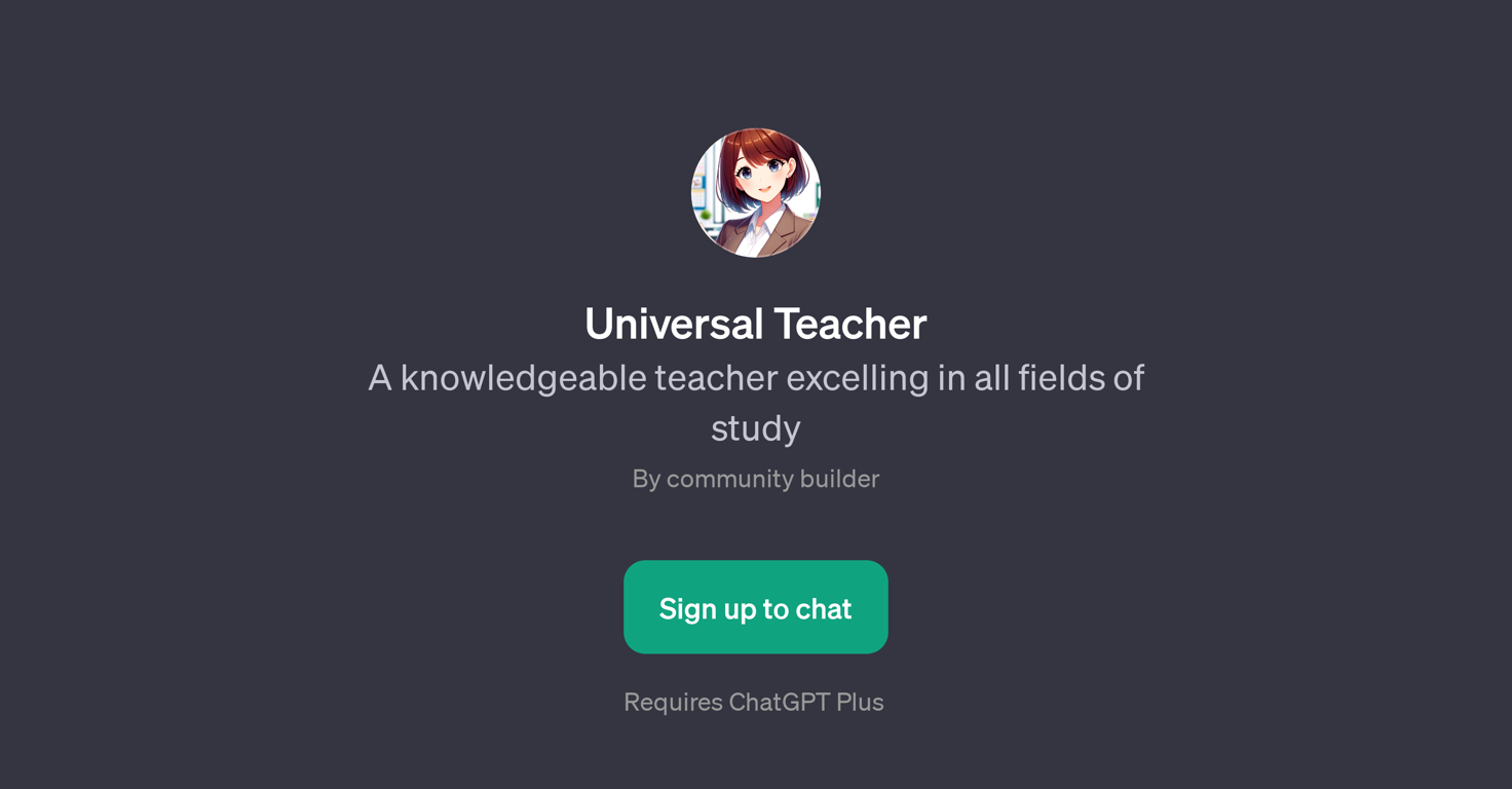 Universal Teacher website